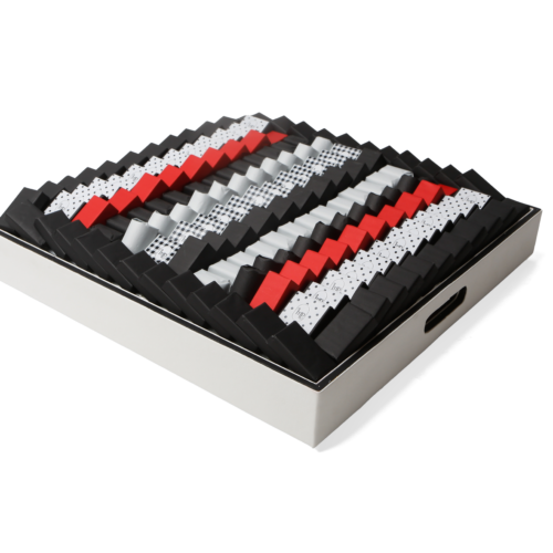 Luxueux plateau en bois laqué  couleur noir ou blanc