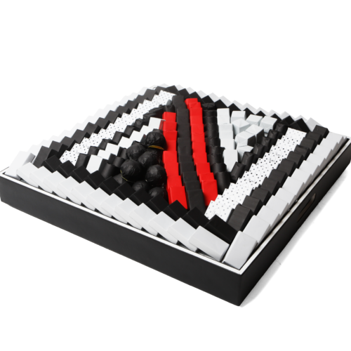 Luxueux plateau en bois laqué  couleur noir ou blanc