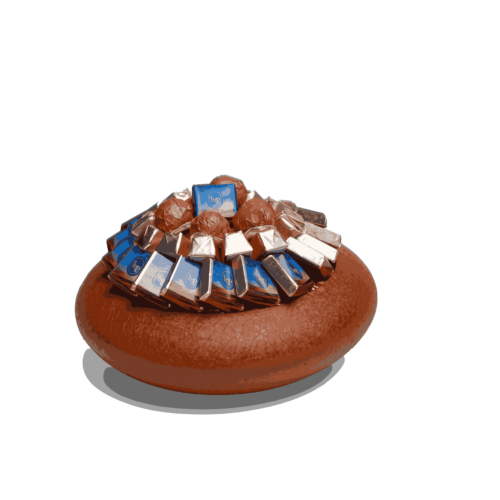 Coupe ronde Lyat aux coloris sable et terracotta 500 g