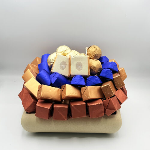 Coupe Carrée Texturée Effet Sable 850g | Cadeau Luxe
